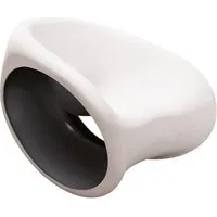 driade fauteuil à bascule mt3 (sable blanc / noir - polyéthylène)
