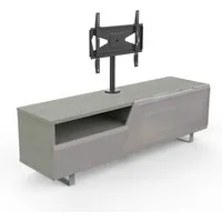 kairos home meuble tv mk160+kc055ne jusqu'à 55" (chêne gris / gris clair - bois, verre et métal)