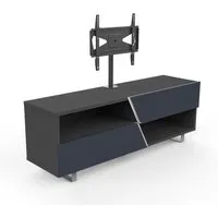 kairos home meuble tv mk162+kc055ne jusqu'à 55" (orme foncé / gris foncé - bois et métal)