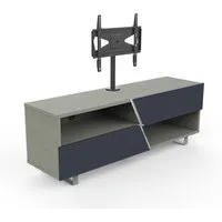 kairos home meuble tv mk162+kc055ne jusqu'à 55" (chêne gris / gris foncé - bois et métal)