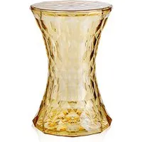 kartell tabouret stone (jaune - transparent ou coloré dans la masse en polycarbonate)