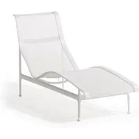 knoll chaise longue 1966 contour collection richard schultz (blanc - aluminium et polyester)