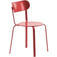 lapalma set de 2 chaises stil (rubis - métal verni)