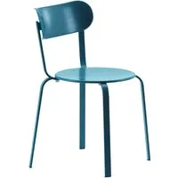 lapalma set de 2 chaises stil (vert pétrol - métal verni)