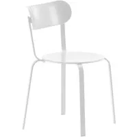 lapalma set de 2 chaises stil (blanc - métal verni)