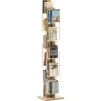 le zie di milano bibliothèque verticale zia veronica (h 158 cm / naturel - hêtre massif et acier)