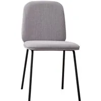 miniforms chaise leda (ecocuir - tissu et métal)