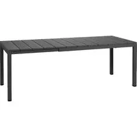 nardi table pour extérieur rio 140 extensible garden collection (anthracite - plateau en dureltop / pieds en aluminium verni)