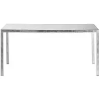 opinion ciatti table carrée iltavolo 130 cm (feuille d'argent - métal)