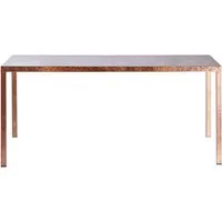 opinion ciatti table carrée iltavolo 130 cm (feuille de cuivre - métal)