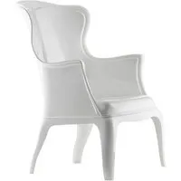 pedrali fauteuil pasha (blanc - polycarbonate)