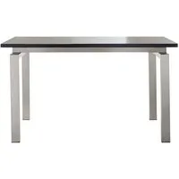 pedrali table space (plateau trasparent l 160 cm - acier inox / verre)