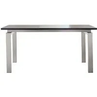 pedrali table space (plateau trasparent l 200 cm - acier inox / verre)
