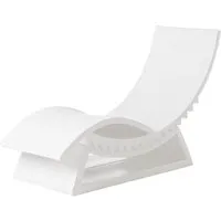 slide bain de soleil chaise longue tic tac (blanc lait - polyéthylène)