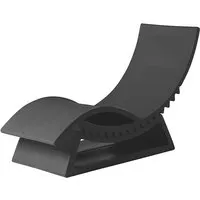 slide bain de soleil chaise longue tic tac (gris - polyéthylène)