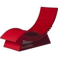slide bain de soleil chaise longue tic tac (rouge - polyéthylène)