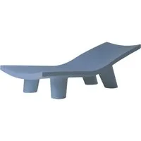 slide chaise longue pour extérieur low lita lounge (bleu poudre - polyéthylène)