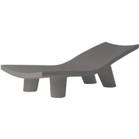slide chaise longue pour extérieur low lita lounge (gris argille - polyéthylène)