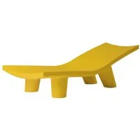 slide chaise longue pour extérieur low lita lounge (jaune - polyéthylène)