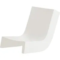 slide chaise longue twist (blanc lait - polyéthylène)