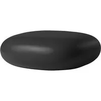 slide pouf chubby low (noir - polyéthylène)
