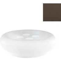 slide table basse / pouf bot one (chocolat / gris - polyéthylène)