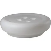 slide table basse / pouf bot one lumineuse (blanc - polyéthylène)