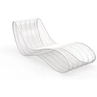 talenti bain de soleil chaise longue d'extérieur breez collection premium (white - acier verni)