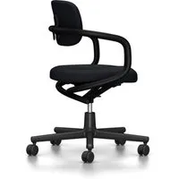 vitra chaise de bureau allstar avec accoudoirs noirs (noir - polyamide, tissu hopsak)