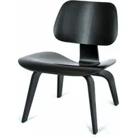 vitra chaise longue plywood lcw (noir - frêne multi-couche)