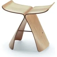 vitra tabouret butterfly stool (erable naturel - multi-couches verni)