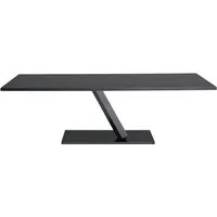 desalto table rectangulaire element 200 x 99 cm (laqué fer brut - base en acier/ plateau en mdf recouvert)
