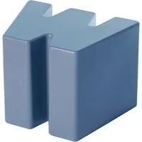 slide tabouret bas double u (bleu poudre - polyéthylène)