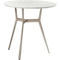 tribù table bistrot ø 80 cm d'extérieur branch (lin - aluminium et granit)