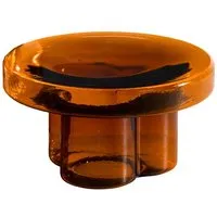 miniforms table basse soda ø 55 x h 30 cm (ambre - verre souflé)