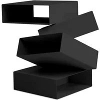 porro table basse balancing boxes (noir - métal)
