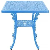 seletti table carré industry garden (sky bleue - aluminium)