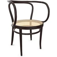 thonet chaise avec accoudoirs 209 (black - frêne teinté i)