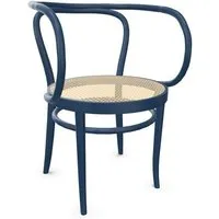 thonet chaise avec accoudoirs 209 (dark blue - frêne teinté ii)