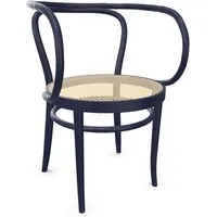 thonet chaise avec accoudoirs 209 (blue black - frêne teinté ii)