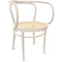 thonet chaise avec accoudoirs 209 (white pigmented lacquer - frêne teinté ii)
