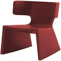 alma design fauteuil meg (rouge cerise - polyéthylène)
