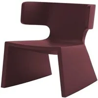alma design fauteuil meg (viola bordeaux - polyéthylène)