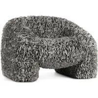 moooi fauteuil hortensia (gris - tissu)