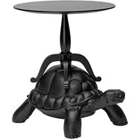 qeeboo table basse turtle carry coffee table (noir - polyéthylène)
