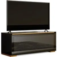 munari meuble tv genova ge 126 ge126ne (noir - verre)
