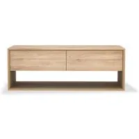 ethnicraft meuble tv nordic 120 cm (naturel - chêne)