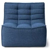 ethnicraft fauteuil n701 (bleu - tissu)