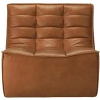 ethnicraft fauteuil n701 (cuir vieilli - cuir)