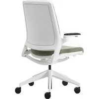 leyform chaise de bureau à roulettes astra w avec dossier en polypropylène (cat. f - aluminium, polypropylène et tissu)